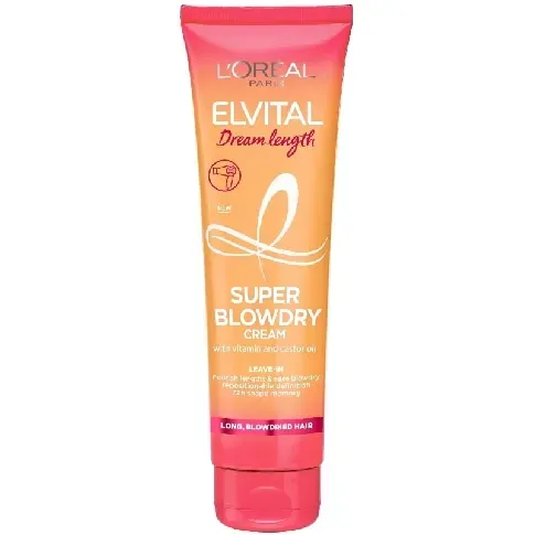 Bilde av best pris L'Oréal Paris - Elvital Dream Length Super Blowdry Cream 150 ml - Skjønnhet