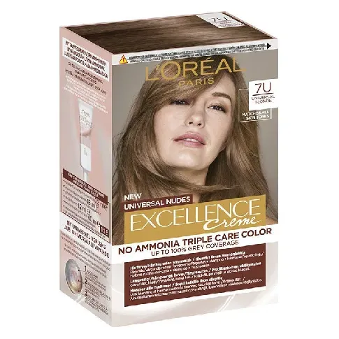 Bilde av best pris L'Oréal Paris Excellence Universal Nudes 7U Universal Blonde 192m Hårpleie - Hårfarge