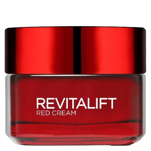 Bilde av best pris L'Oréal Paris Revitalift Energising Red Cream Day 50ml Hudpleie - Ansikt - Dagkrem