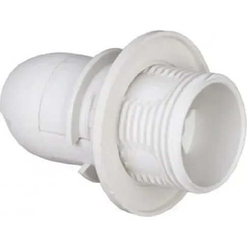 Bilde av best pris Lampesokkel E14, utvendig gjenge, hvit Lamper &amp; el > Lampetilbehør