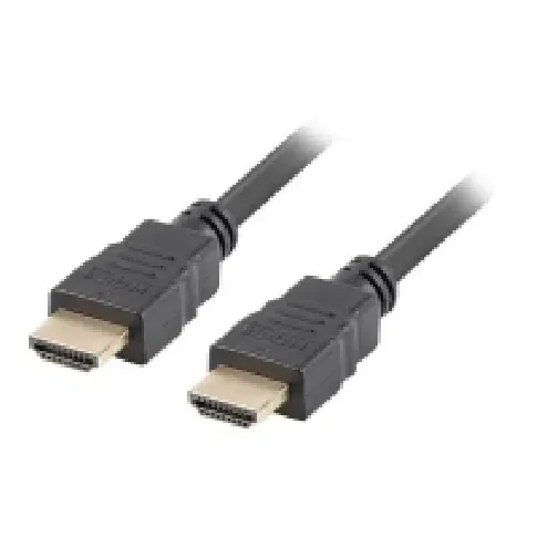 Bilde av best pris Lanberg - High Speed - HDMI-kabel med Ethernet - HDMI hann til HDMI hann - 5 m - svart - 4K-støtte PC tilbehør - Kabler og adaptere - Videokabler og adaptere