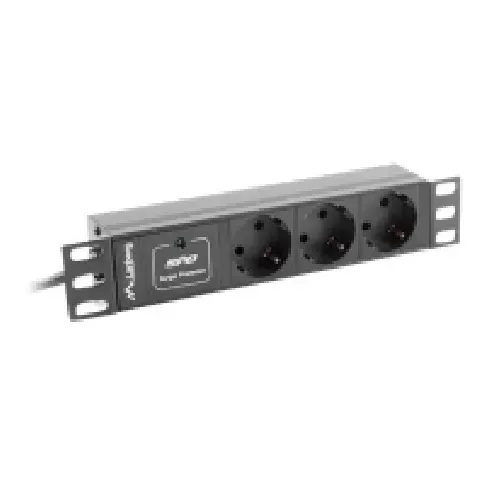 Bilde av best pris Lanberg PDU-03F-0200-IEC-BK - Strømfordelerenhet (kan monteres i rack) - AC 230 V - 2500 watt - inngang: IEC 60320 C14 - utgangskontakter: 3 (type F) - 1U - 10 - 2 m kabel - svart PC & Nettbrett - UPS - Tilbehør UPS