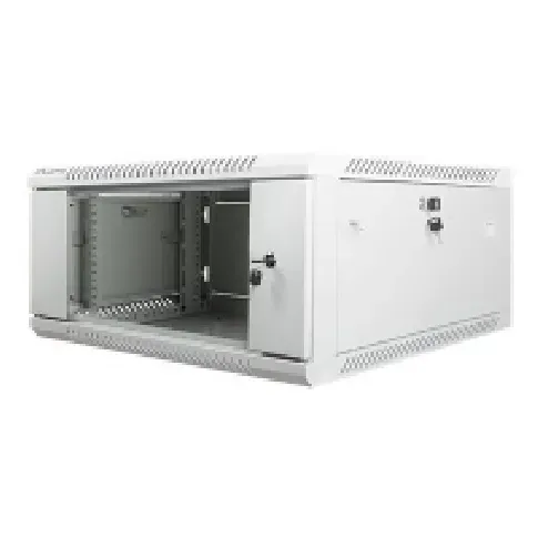 Bilde av best pris Lanberg - Rack skap - veggmonterbar - grå, RAL 7035 - 4U - 19 PC & Nettbrett - Rack skap - Rack skap