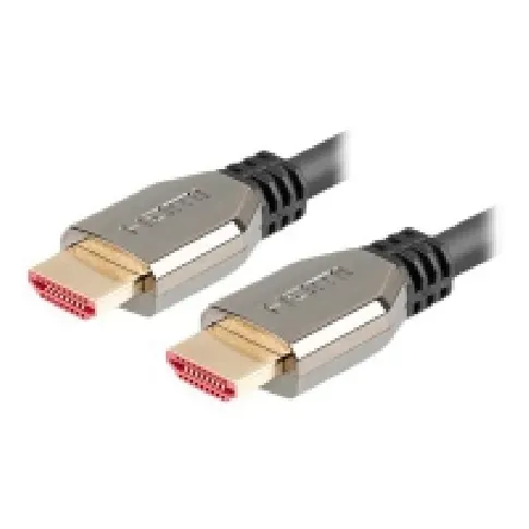 Bilde av best pris Lanberg - Ultra High Speed - HDMI-kabel - HDMI hann til HDMI hann - 1.8 m - svart - 8K 60Hz støtte, 5K120Hz support, 4K240Hz support PC tilbehør - Kabler og adaptere - Videokabler og adaptere