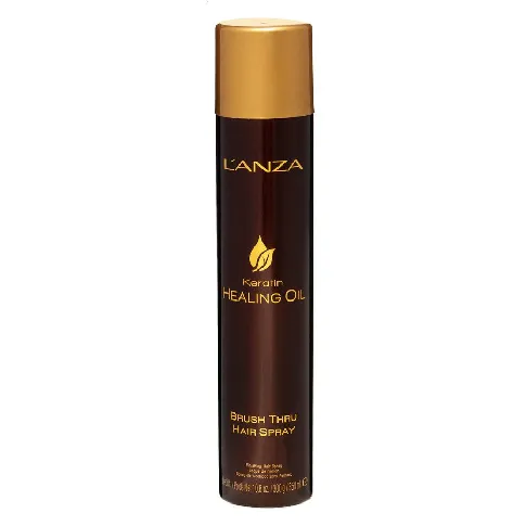 Bilde av best pris Lanza Keratin Healing Oil Brush Thru Hair Spray 350ml Hårpleie - Styling - Hårspray