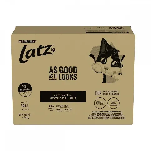 Bilde av best pris Latz As Good As It Looks Mixed Jelly 80x85 g Katt - Kattemat - Våtfôr