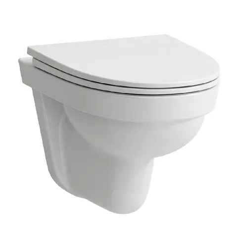 Bilde av best pris Laufen Kompas 820150 Veggskål Rimless - Uten Sete Hvit / Standard Vegghengt toalett