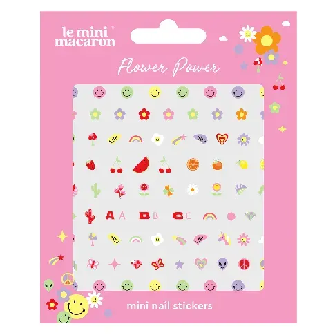 Bilde av best pris Le Mini Macaron Mini Nail Stickers Flower Power Sminke - Negler - Negledekorasjon