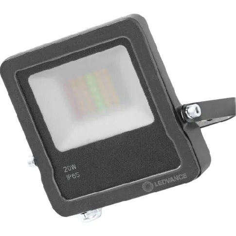 Bilde av best pris Ledvance Smart+ Floodlight flomlys LED, 20W, RGBW, WiFi, grå Verktøy > Utstyr