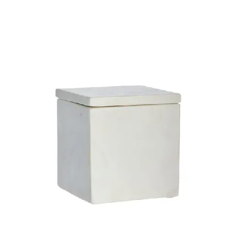 Bilde av best pris Lene Bjerre - Ellia Marmor Box 13x12cm - White - Hjemme og kjøkken