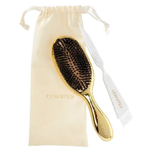Bilde av best pris Lenoites Hair Brush Wild Boar Gold Hårpleie - Hårbørste og kam