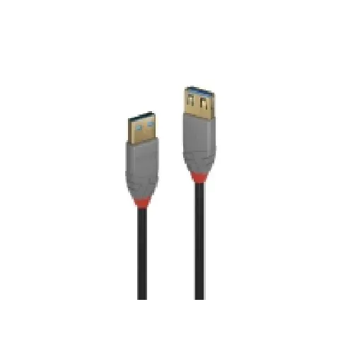 Bilde av best pris Lindy 36763, 3 m, USB A, USB A, USB 3.2 Gen 1 (3.1 Gen 1), 5000 Mbit/s, Sort PC tilbehør - Kabler og adaptere - Datakabler
