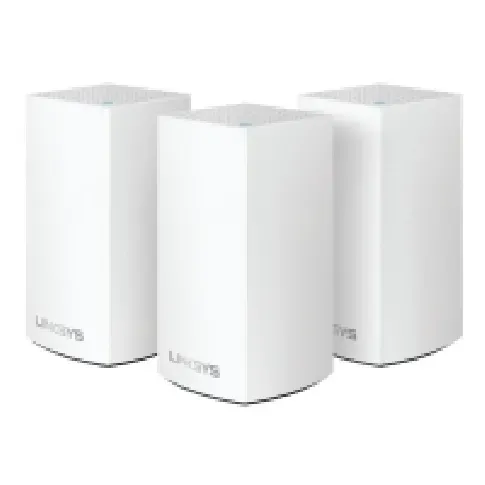Bilde av best pris Linksys VELOP Whole Home Mesh Wi-Fi System WHW0103 - - Wi-Fi-system - (3 rutere) - maske - 1GbE - Wi-Fi 5 - Bluetooth - Dobbeltbånd PC tilbehør - Nettverk - MESH
