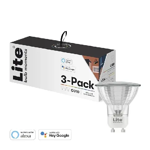 Bilde av best pris Lite bulb moments - white&color ambience (RGB) GU10 LED bulb - 3-Pack - S - Elektronikk