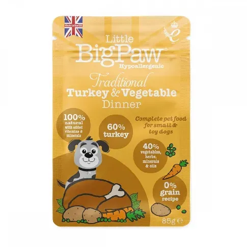 Bilde av best pris Little BigPaw Turkey & Vegetables Dinner (150 g) Hund - Hundemat - Våtfôr