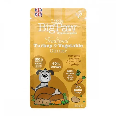 Bilde av best pris Little BigPaw Turkey & Vegetables Dinner (85 g) Hund - Hundemat - Våtfôr