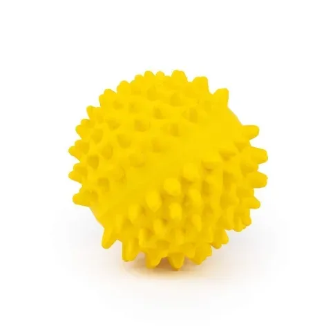 Bilde av best pris Little&Bigger Latex Pinnsvinball Gul 9 cm Hund - Hundeleker - Ball til hund