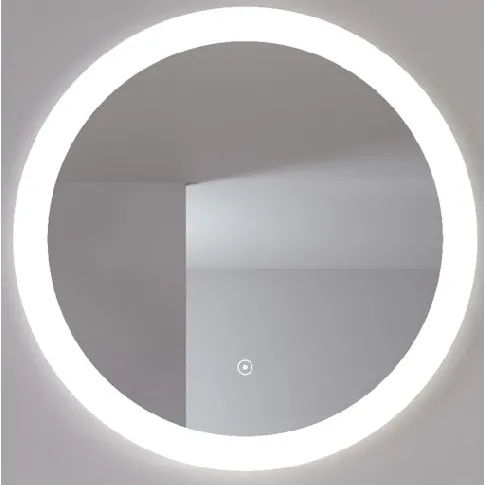 Bilde av best pris Loevschall Vega speil med lys, dimbar, touch, Ø60 cm Baderom > Innredningen