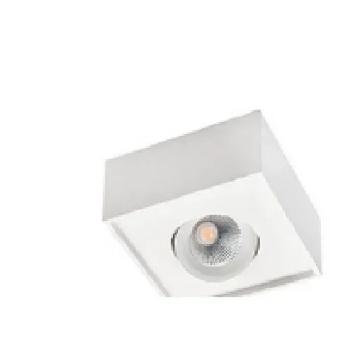 Bilde av best pris Loftarmatur Cube Lux 1x7W 2700K, 540 lumen, hvid Belysning - Innendørsbelysning - Innbyggings-spot