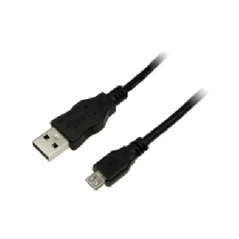 Bilde av best pris LogiLink 0.60m USB A-USB Micro B, 0,60 m, USB A, Micro-USB B, USB 2.0, Hankjønn/hankjønn, Sort PC tilbehør - Kabler og adaptere - Datakabler