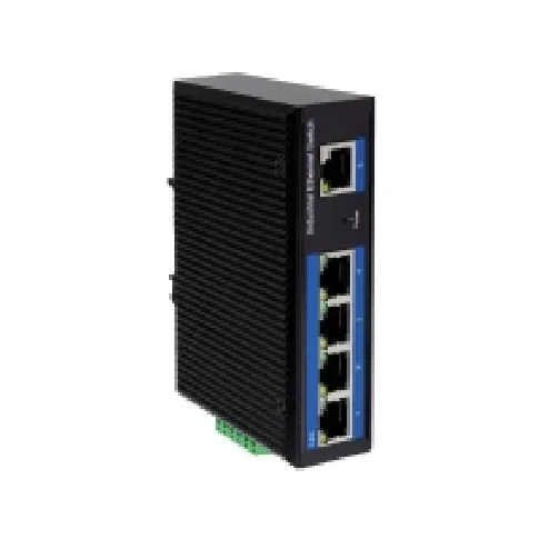 Bilde av best pris LogiLink Industrial Gigabit Ethernet PoE switch, 5-port, 10/100/1000 Mbit/s PC tilbehør - Nettverk - Switcher