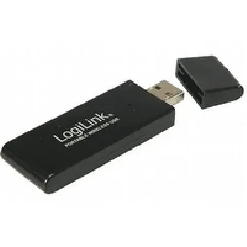 Bilde av best pris LogiLink WLAN USB 2.0 Adapter 54 MBit 802.11g, Trådløs, USB, 54 Mbit/s, Svart PC tilbehør - Kontrollere - IO-kort