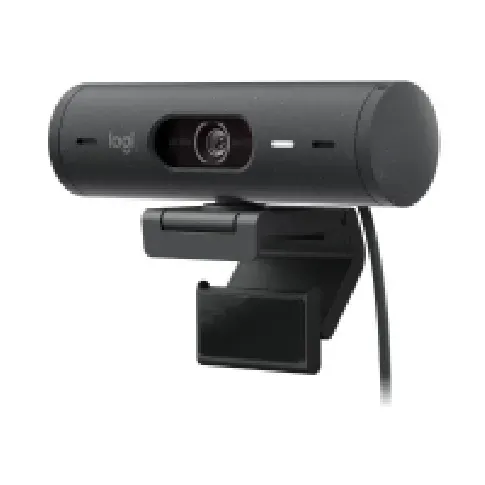 Bilde av best pris Logitech BRIO 500 - Webkamera - farge - Full HD (1920 x 1080) - Innebygd mikrofon (Stereo) - USB-C - Grafitt PC tilbehør - Skjermer og Tilbehør - Webkamera