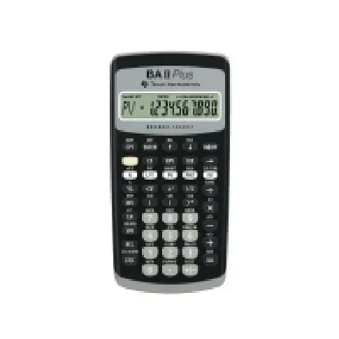 Bilde av best pris Lommeregner Texas BAII Plus finans 10-cifret batteridrevet Kontormaskiner - Kalkulatorer - Tekniske kalkulatorer