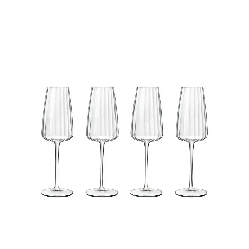 Bilde av best pris Luigi Bormioli Optica Champagneglass 21 cl 4 stk Hjem og hage - Kjøkken og spisestue - Servise og bestikk - Drikkeglass - Stettglass