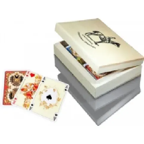 Bilde av best pris Lux-kort i en treboks med Piatnik-logoen Leker - Spill