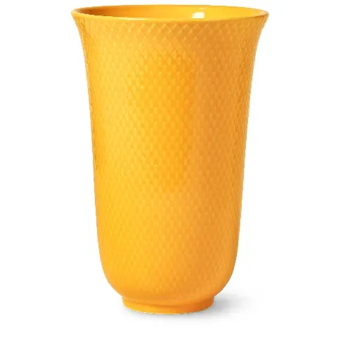 Bilde av best pris Lyngby Porcelæn Rhombe Color vase, 20 cm, gul Vase