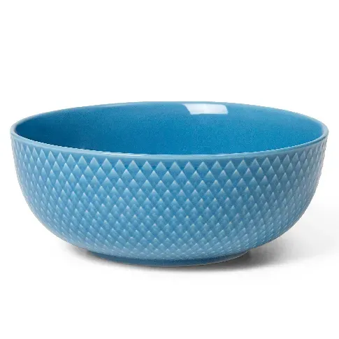 Bilde av best pris Lyngby Porcelæn Rhombe color skål Ø15.5 cm, blå Skål