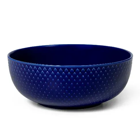 Bilde av best pris Lyngby Porcelæn Rhombe color skål Ø15.5 cm, mørkeblå Skål