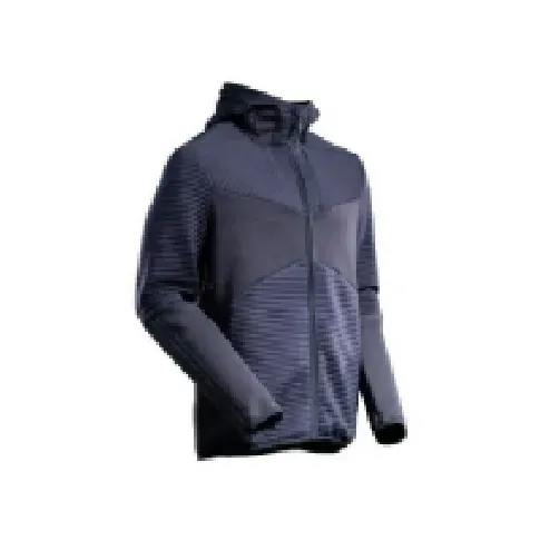 Bilde av best pris MASCOT® WORKWEAR MASCOT® CUSTOMIZED Fleece hættetrøje med lynlås model 22603-681, farve mørk marine 2XL Klær og beskyttelse - Diverse klær