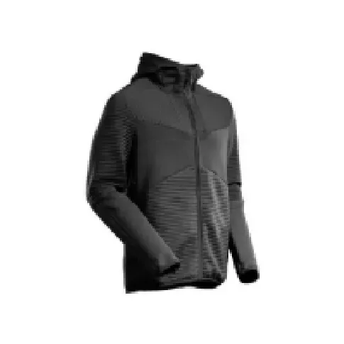 Bilde av best pris MASCOT® WORKWEAR MASCOT® CUSTOMIZED Fleece hættetrøje med lynlås model 22603-681, farve sort 2XL Klær og beskyttelse - Diverse klær