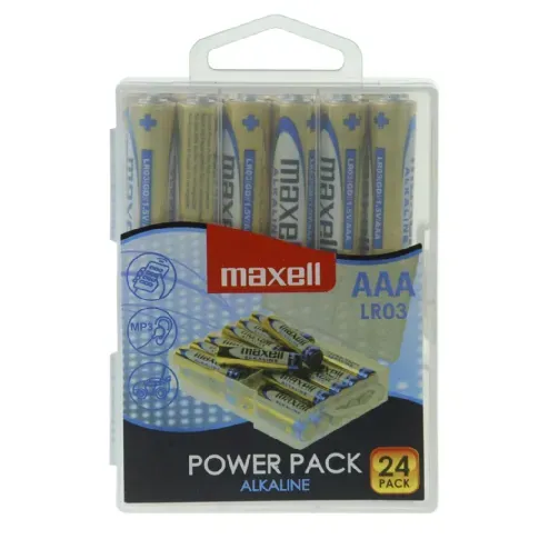 Bilde av best pris MAXELL Maxell Batterier AAA LR03, 24 Power pack Batterier og ladere,Alkaliske batterier