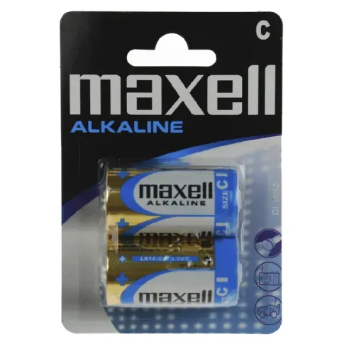 Bilde av best pris MAXELL Maxell Batterier LR-14, C Alkaliske 2-pakk Batterier og ladere,Alkaliske batterier