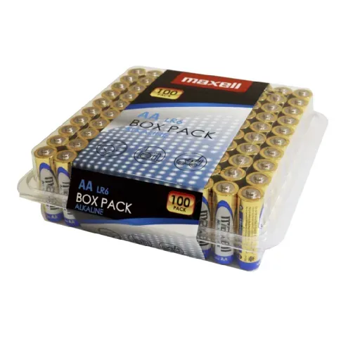 Bilde av best pris MAXELL Maxell Batterier LR6/AA Alkaliske 100-pakk Batterier og ladere,Alkaliske batterier