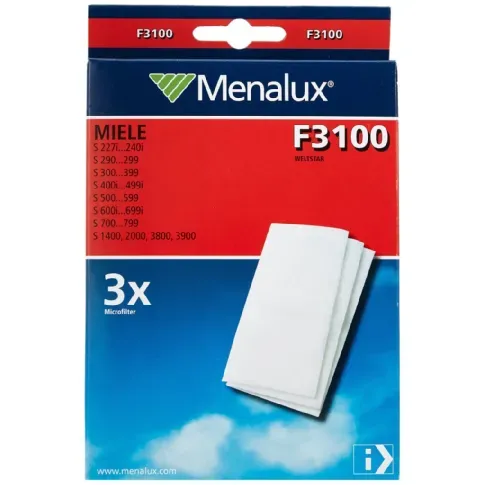 Bilde av best pris MENALUX Menalux Miele F3100 mikrofilter, 3-pakk Filter,Støvsugerfiltre,Øvrige filtre