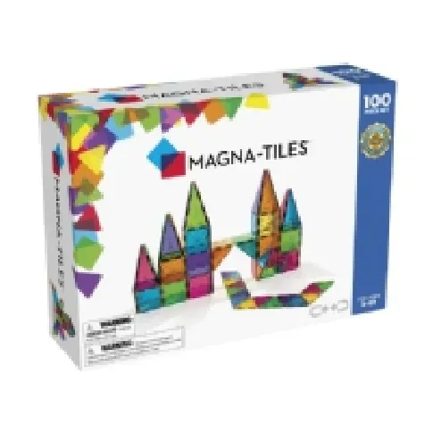 Bilde av best pris Magna-Tiles Clear Colours 100 pcs Leker - Byggeleker - Magnetisk konstruksjon