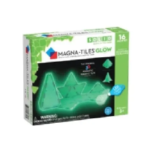 Bilde av best pris Magna-Tiles Glow 16 pcs expansion set Leker - Byggeleker - Magnetisk konstruksjon