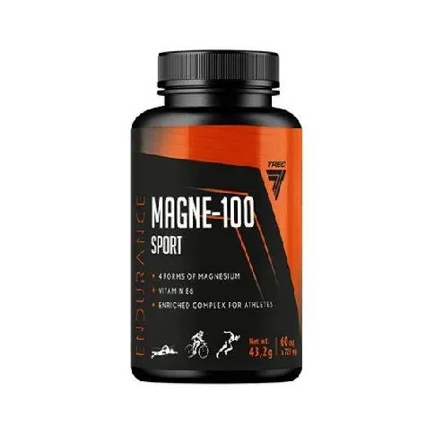 Bilde av best pris Magne 100 sport Magnesium - 60 kapsler Vitaminer/ZMA