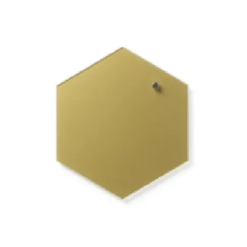 Bilde av best pris Magnetisk NAGA glastavle hexagon 21 cm guld interiørdesign - Tavler og skjermer - Glasstavler