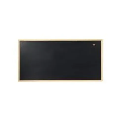 Bilde av best pris Magnetisk NAGA kridttavle 50x100 cm sort med 2,5 cm ramme i gummitræ interiørdesign - Tavler og skjermer - Oppslagstavler