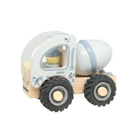 Bilde av best pris Magni - Wooden cement truck with rubber wheels (5593) - Leker