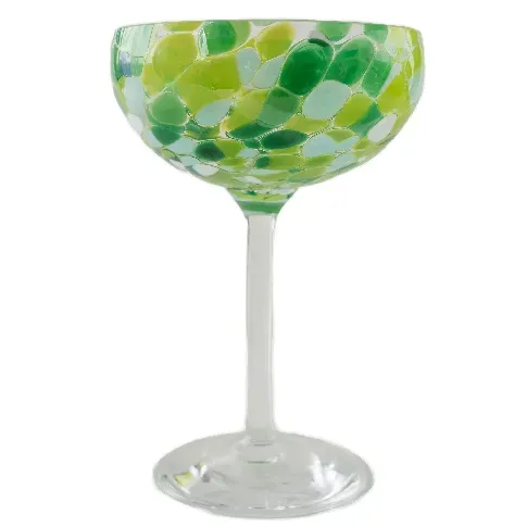 Bilde av best pris Magnor Swirl champagneglass 22 cl, grønn Champagneglass