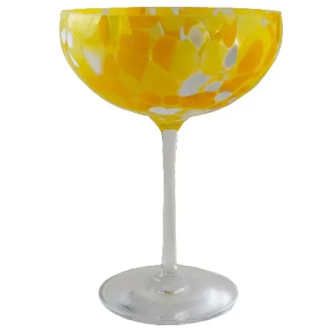 Bilde av best pris Magnor Swirl champagneglass 22 cl, gul Champagneglass