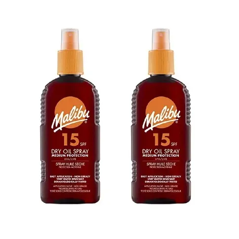 Bilde av best pris Malibu - 2 x Dry Oil Spray SPF 15 200 ml - Skjønnhet