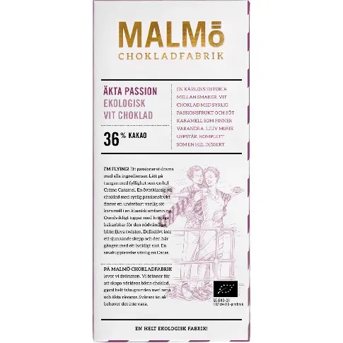Bilde av best pris Malmö Chokladfabrik Ekte Passion 36% Sjokolade