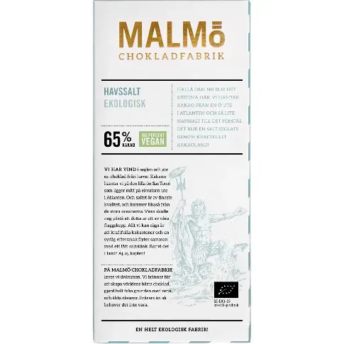 Bilde av best pris Malmö Chokladfabrik Havsalt 65% Sjokolade